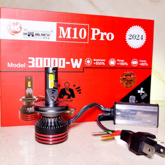 هدلایت لنزو مدل M10 PRO | لامپ LED چراغ خودرو