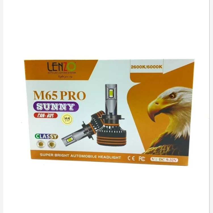 هدلایت لنزو مدل M65 PRO | لامپ LED چراغ خودرو